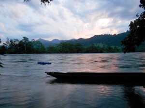 Turbine in the river Huayabamba