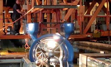 La Curva de potencia y pruebas hidrodinámicas de la Turbina SMART